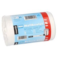 STARPAK Mülleimerbeutel HDPE, 18 Liter, weiss