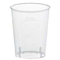 STARPAK Kunststoff-Schnapsglas, 2 cl, glasklar