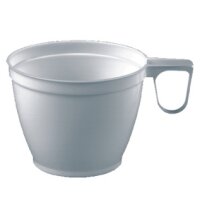 STARPAK Kunststoff-Kaffeetassen, 0,18 l, weiss, 60er