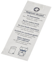 PAPSTAR Papier-Hygienebeutel, bedruckt, weiss