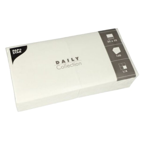 PAPSTAR Serviettes, 320 x 320 mm, 3 couches, jaune