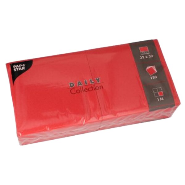 PAPSTAR Serviettes, 320 x 320 mm, 3 couches, jaune