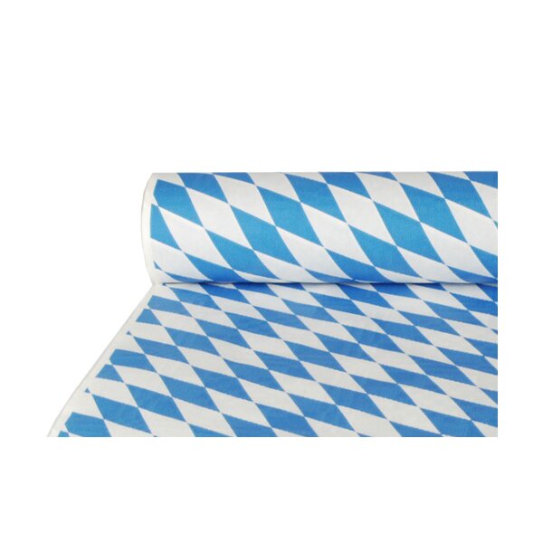 PAPSTAR Nappe damassée, sur rouleau, bleu bavarois