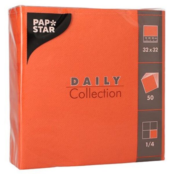 PAPSTAR Serviettes lunch, 320 x 320 mm, 3 couches, bordeaux