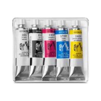 CARAN DACHE Deckfarbe Gouache 2003.305 5 Tuben Karton-Etui