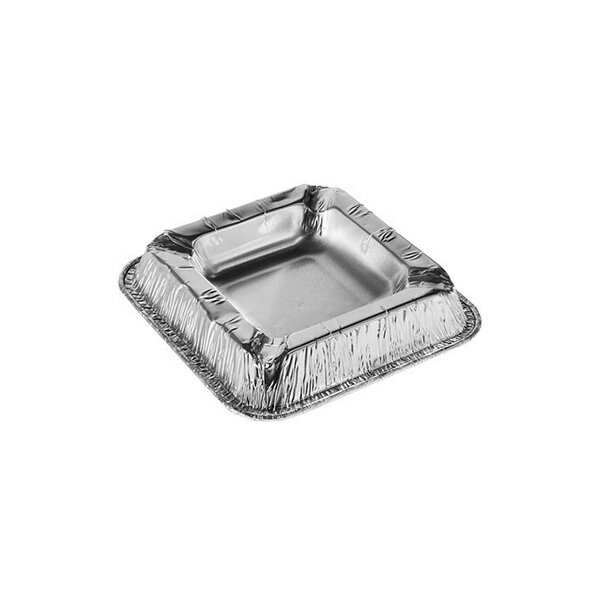 STARPAK Cendrier en aluminium, carr&eacute;, par 10