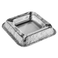 STARPAK Cendrier en aluminium, carré, par 10