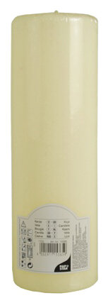 PAPSTAR Bougie cylindrique Ivory, diamètre: 80 mm, ivoire