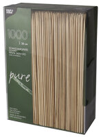 PAPSTAR Schaschlikspiesse "pure", aus Bambus,...