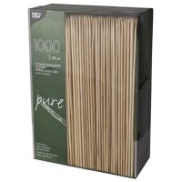 PAPSTAR Schaschlikspiesse "pure", aus Bambus, Länge: 200 mm
