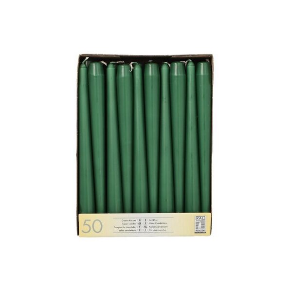 STARPAK Leuchterkerzen, 22 mm, rot, 50er Pack