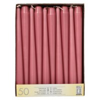 STARPAK Leuchterkerzen, 22 mm, rot, 50er Pack