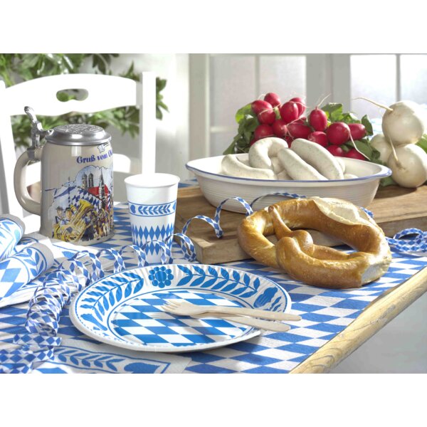 PAPSTAR Guirlande Bleu bavarois, en film plastique