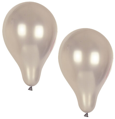 PAPSTAR Luftballons "Metallic", Umfang: 800 mm, silber