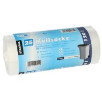 STARPAK Sac poubelle HDPE, 120 litres, transparent