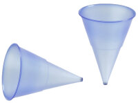 STARPAK Gobelet conique en plastique, bleu transparent