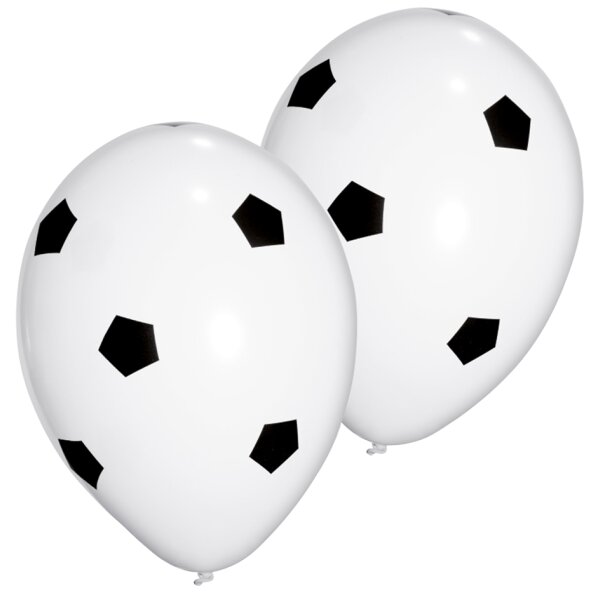 PAPSTAR Luftballons "Soccer", schwarz weiss