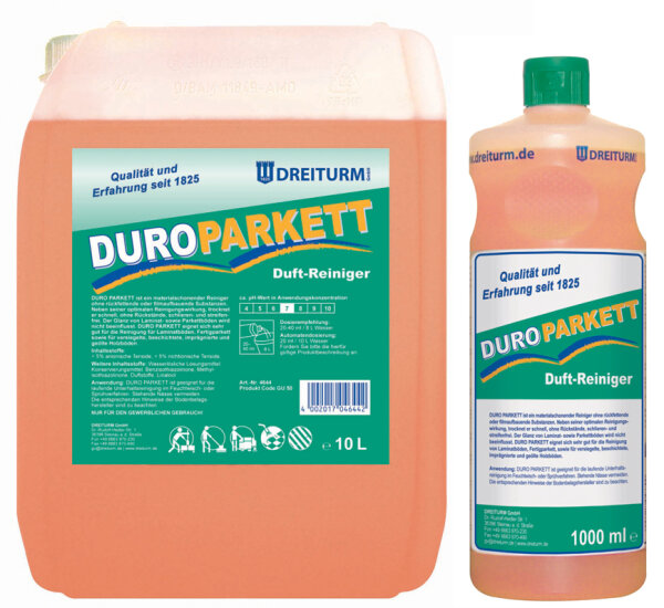 DREITURM Parkett- Laminatreiniger DURO PARKETT, 1 Liter