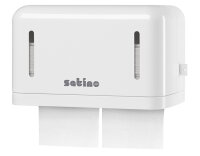 satino by wepa Einzelblatt-Toilettenpapier-Spender, weiss
