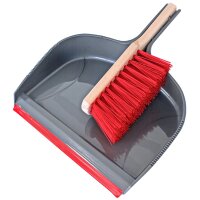 Peggy Perfect Baustellen-Kehrgarnitur, grau rot