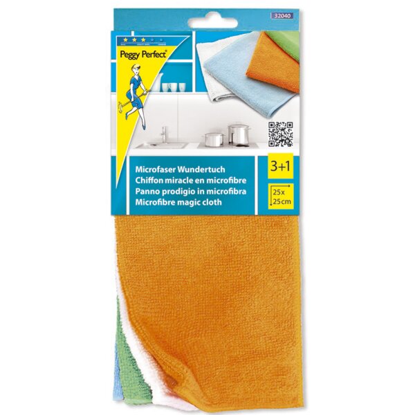 Peggy Perfect Microfaser Wundertuch, 4er Pack