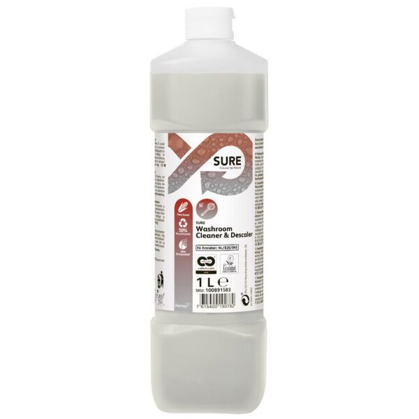 SURE Nettoyant sanitaire Washroom Cleaner &amp; Descaler, 1 L