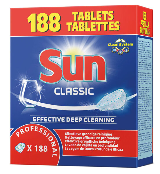 Sun Tablettes lave-vaisselle Professional Classic,188 pièces
