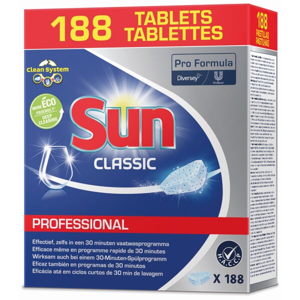 Sun Tablettes lave-vaisselle Professional Classic,188 pièces