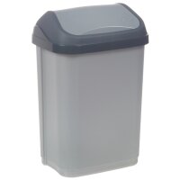 keeeper Poubelle swantje, 25 litres, argent / graphite