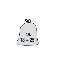 keeeper Poubelle gunnar, argent/anthracite