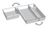 keeeper Compartiment pour tiroir, (L)80 x (P)80 x (H)50 mm