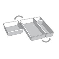 keeeper Schubladeneinsatz "pepe", (B)150 x (T)150 x (H)50 mm