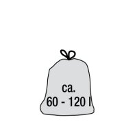 keeeper Abfalleimer "swantje", 50 Liter, silber...