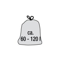 keeeper Poubelle magne, 45 litres, argent / anthracite