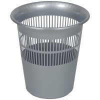 keeeper Corbeille à papier jasper, en PP, argent