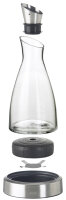emsa Kühlkaraffe FLOW, 1,0 Liter, Glas Edelstahl