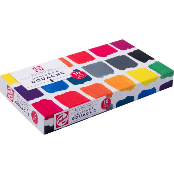 TALENS Gouache Designer 08820410 10 couleurs &agrave; 20ml