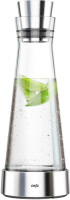 emsa Kühlkaraffe FLOW Slim, 1,0 Liter, Glas Edelstahl