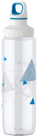 emsa Trinkflasche TRITAN ADULT, 0,7 Liter, Geometry blau