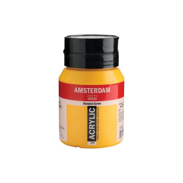 AMSTERDAM Peinture acrylique 500ml 17722702 jaune 270