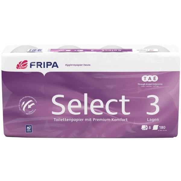Fripa Papier toilette Select, 4 couches, extra blanc