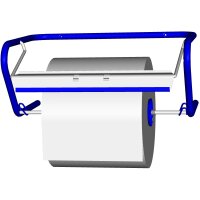Fripa Putzrollen-Wandgerät, aus Metall, blau