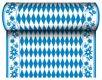 PAPSTAR Chemin de table Bleu/Blanc, (l)400 x (L)24 m