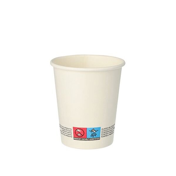 STARPAK Papp-Trinkbecher, 0,2 l, weiss