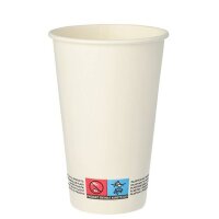 STARPAK Gobelet en carton To Go, 0,2 l, blanc