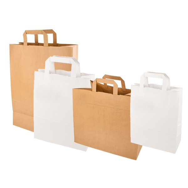 PAPSTAR Papier-Tragetasche, 220 x 100 x 280 mm, weiss