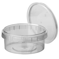 STARPAK Barquette demballage, rond, 480 ml, transparent