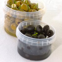 STARPAK Barquette demballage, rond, 480 ml, transparent