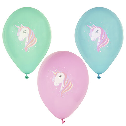 PAPSTAR Luftballons "Unicorn", farbig sortiert