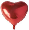 PAPSTAR Ballon en film Coeur, diamètre: 450 mm, rouge
